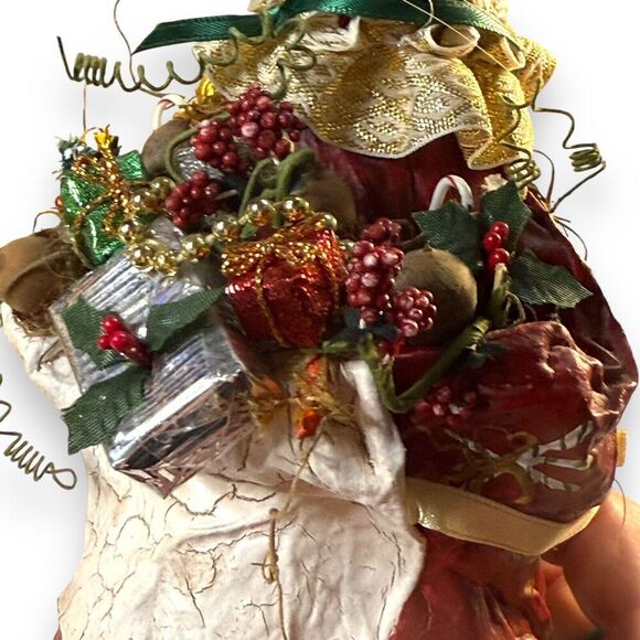 VTG Christmas Paper Mache Bunny Rabbit 1991 Handmade Bollinger Cinnamonroll - Picture 9 of 14